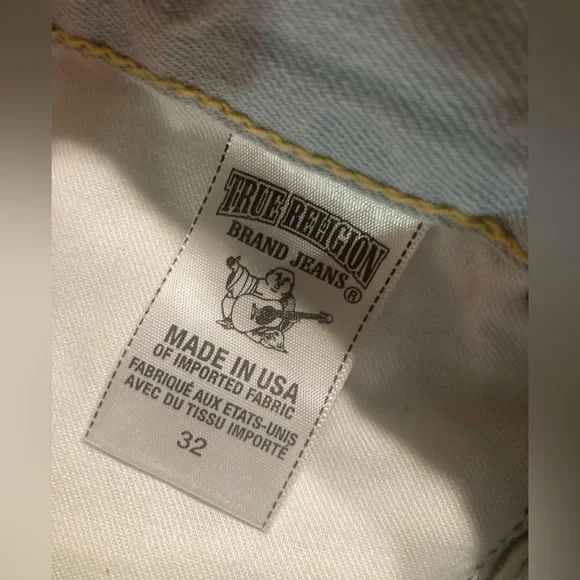 Vintage made in 🇺🇸 True Religion Ricky straight leg size 32x34 unaltered! NWOT